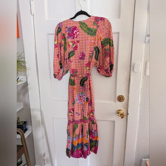 Emily Lovelock Sophie Dress Multi Colored Midi Dress - Picture 4 of 4